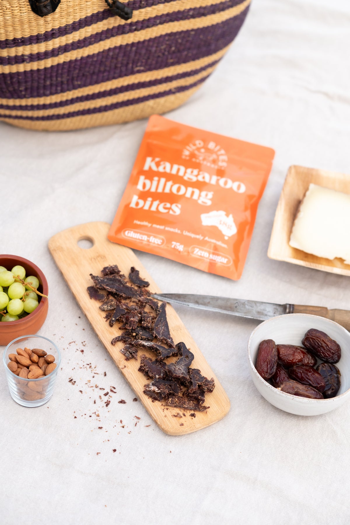 5 CLASSIC Wild Bites kangaroo biltong 75g