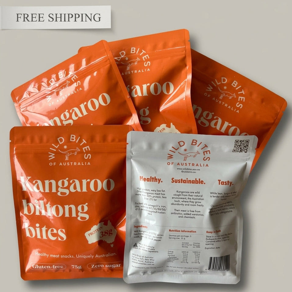 5 CLASSIC Wild Bites kangaroo biltong 75g