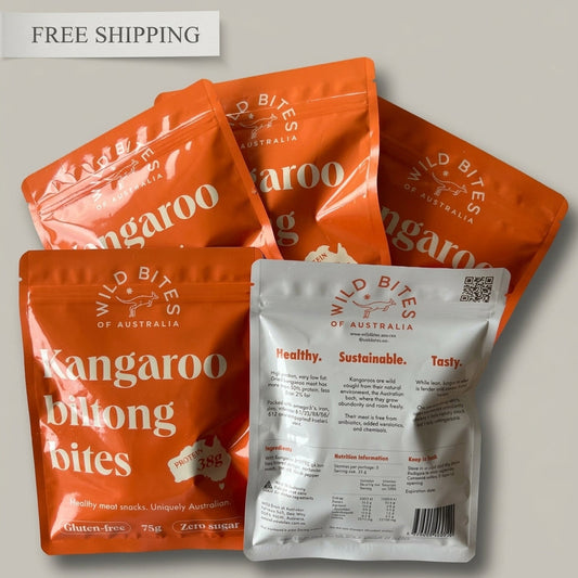 5 CLASSIC Wild Bites kangaroo biltong 75g