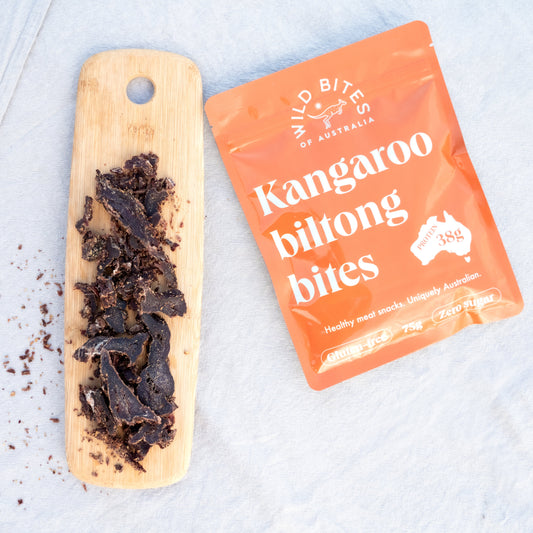 Wild Bites kangaroo biltong 75g